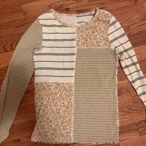 American Eagle Patchwork Top